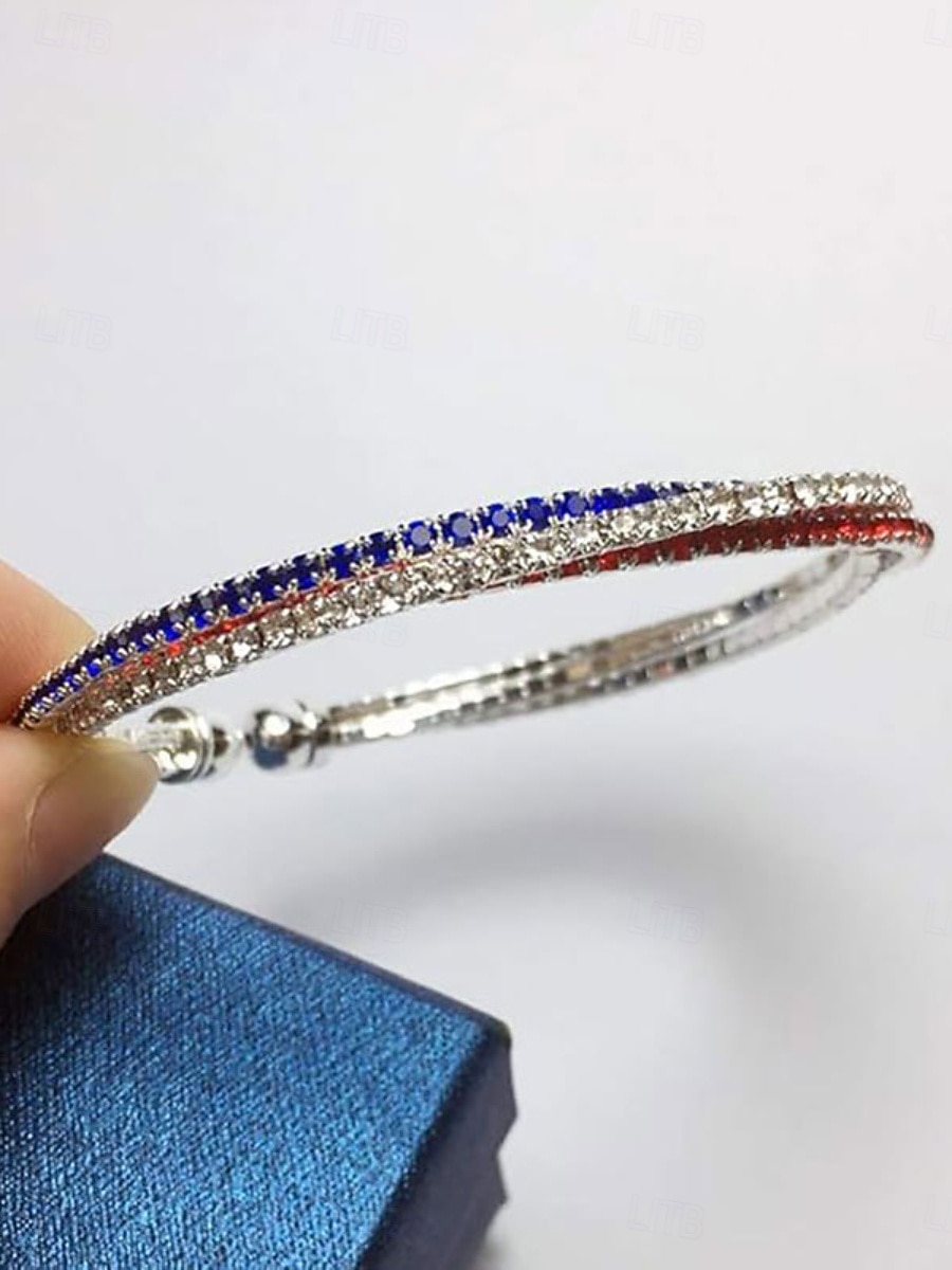 Zircone cubico Catena spessa Stravagante Moda Moda Strass Gioielli braccialetto Argento Per Quotidiano Regalo Ferie del 2026 a $11.49 –P3