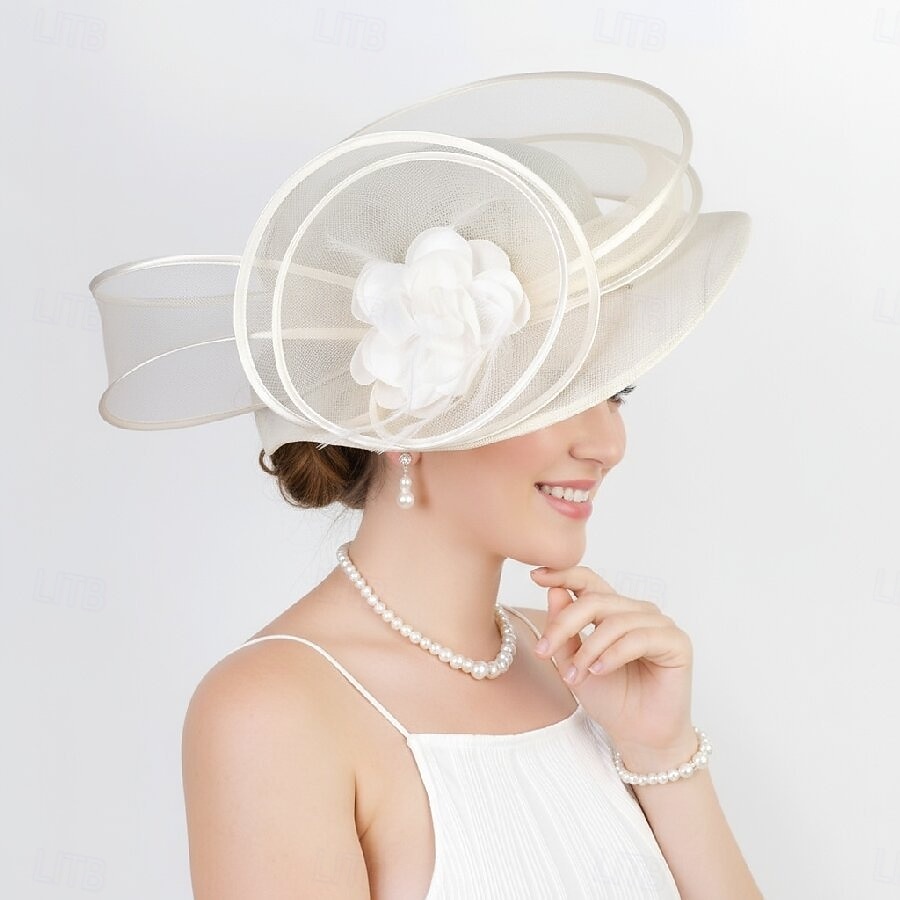 Derby Hut Kirchenhut Kentucky Derby Hut Dame Edelfrau Kostüm Damen Maskerade Derby Ascot Pferderennfestival Erwachsene Kopfschmuck Ganzjahres 2026 - $39.99 –P5