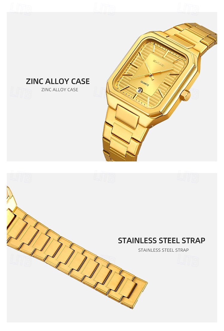 SKMEI Heren Quartz horloges Minimalistisch Modieus Vrijetijdshorloge Zakelijk Kalender WATERDICHT Wereldtijd Decoratie Teräs Horloge 2026 - $31.99 –P11