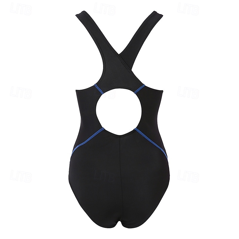 Dam Baddräkt Baddräkter One Pieces Lutning UV-skydd Elastisk Ärmlös Badkläder Baddräkt Surfing Dykning Simmning Sommar 2026 - $18.99 –P10