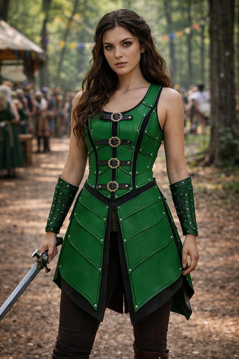 Středověké Renesanční Šaty Zbraně a výzbroj Kamizelka Válečník Shieldmaiden Barbar Maškarní kostým Dámské Viking Fantazie předvečer Všech svatých Karneval Výkon LARP Ren Faire Dospělé Šaty 2026 - $82.99 –P14