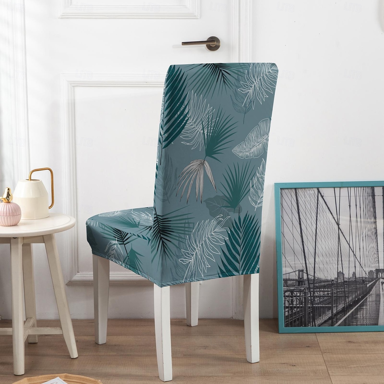 Coprisedia da pranzo Coprisedia per sgabello Coprisedia in poliestere con stampa geometrica del 2026 a $15.99 –P5