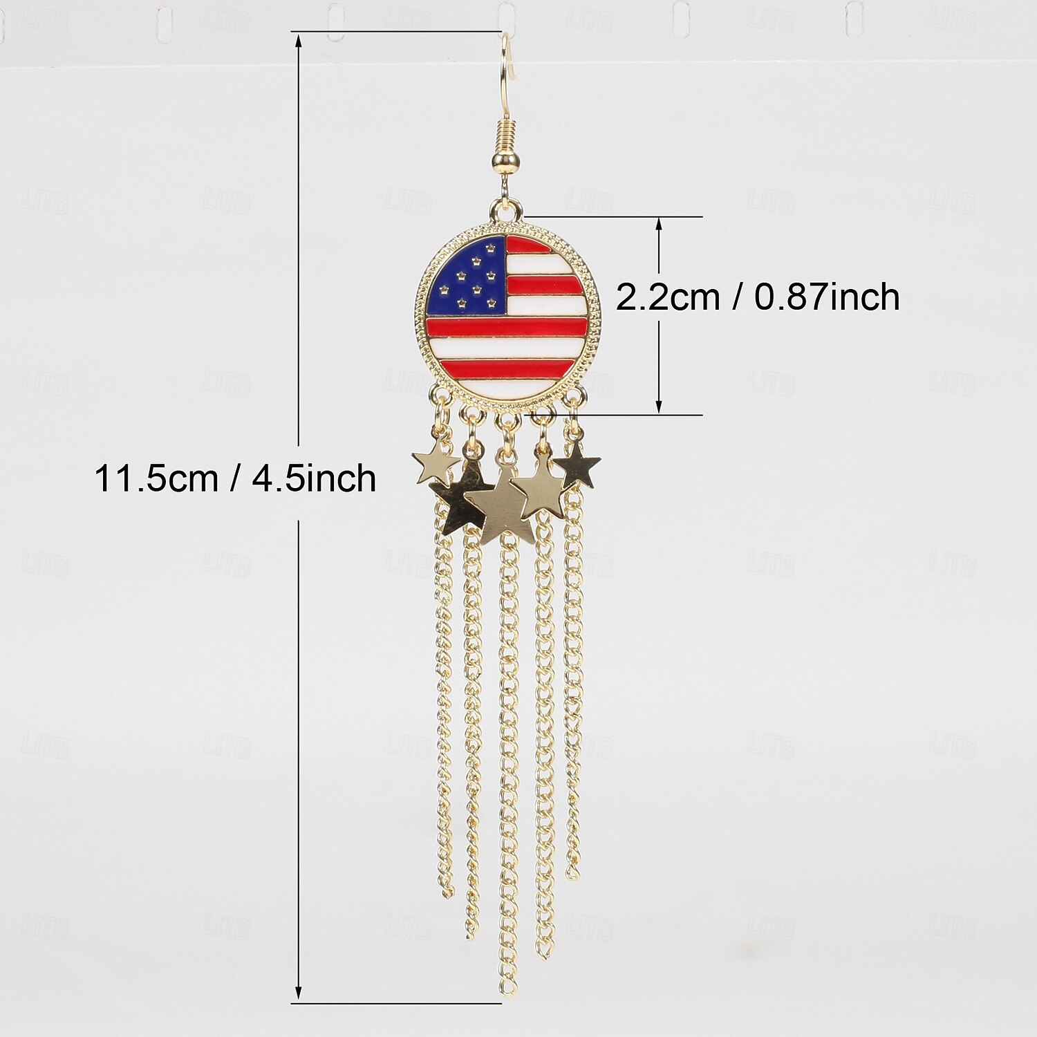 250ή Επέτειος ΗΠΑ Σκουλαρίκια Αστείος Ενηλίκων Γυναικεία Ημέρα ανεξαρτησίας 4η Ιουλίου Πάρτι Επίδοση Ντύνομαι 2026 - $12.49 –P10