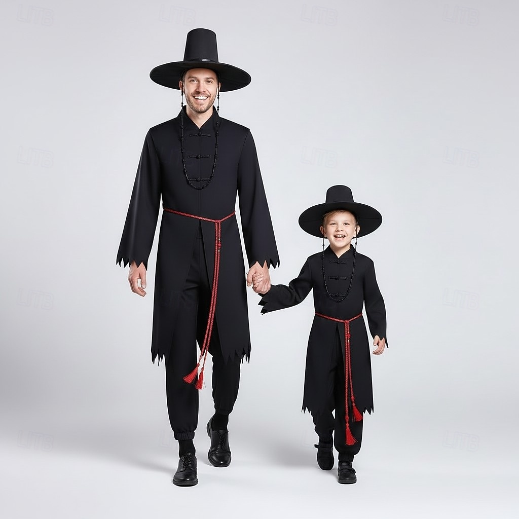 Zainspirowany koreańskim idolem Gwiazda popu Kostium Fantazyjne przebranie Koreański tradycyjny Wirtualny idol for Dla chłopców Doroślu Dla dzieci Halloween Karnawał Spektakl Comic Con Anime Expo 2026 - $80.99 –P1