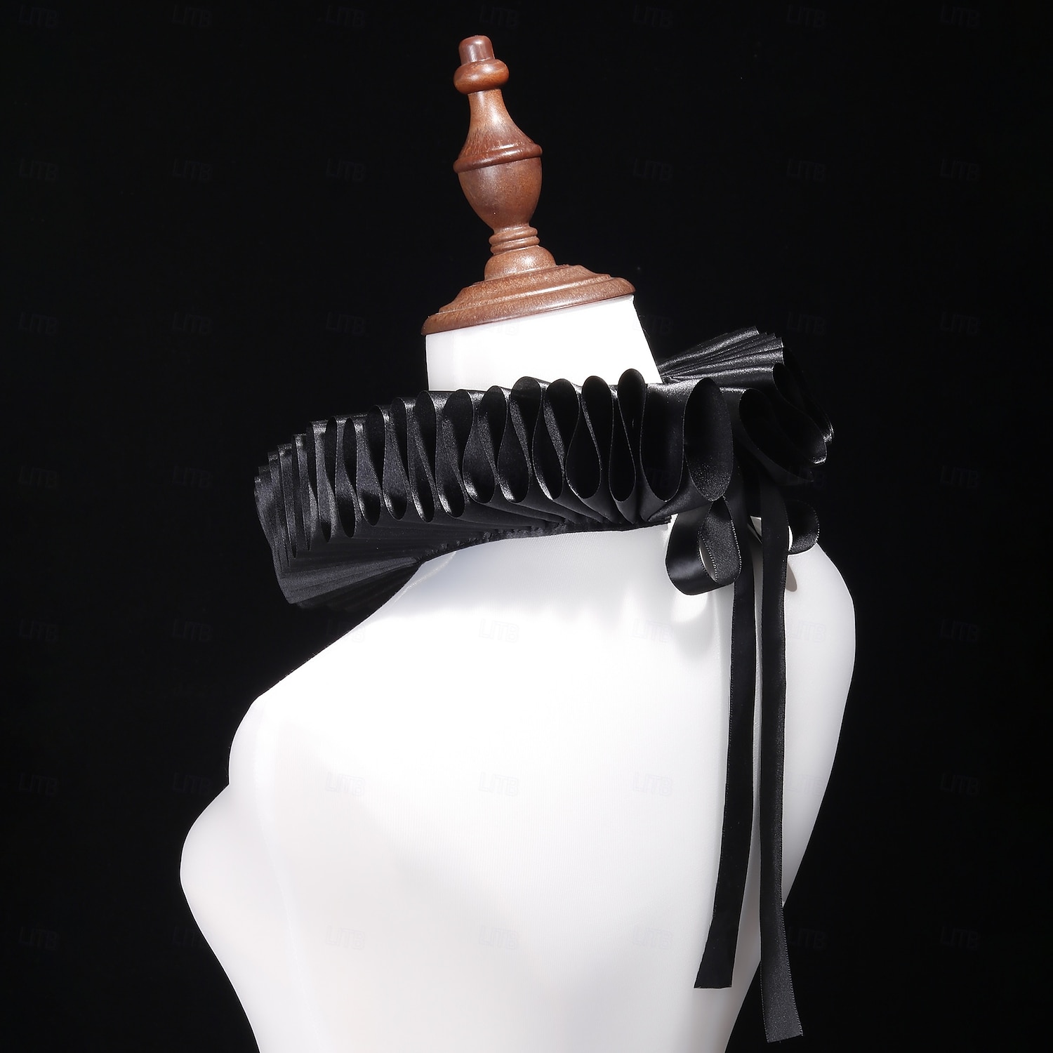 Vintage Rococo Victoriaans Afneembare kraag Rucheskraag  Prinses Prins Heer Vriendelijke vrouw Geplooid Kostuum Uniseks Carnaval Renaissance beurs Volwassenen Meer Accessoires 2026 - $22.99 –P10