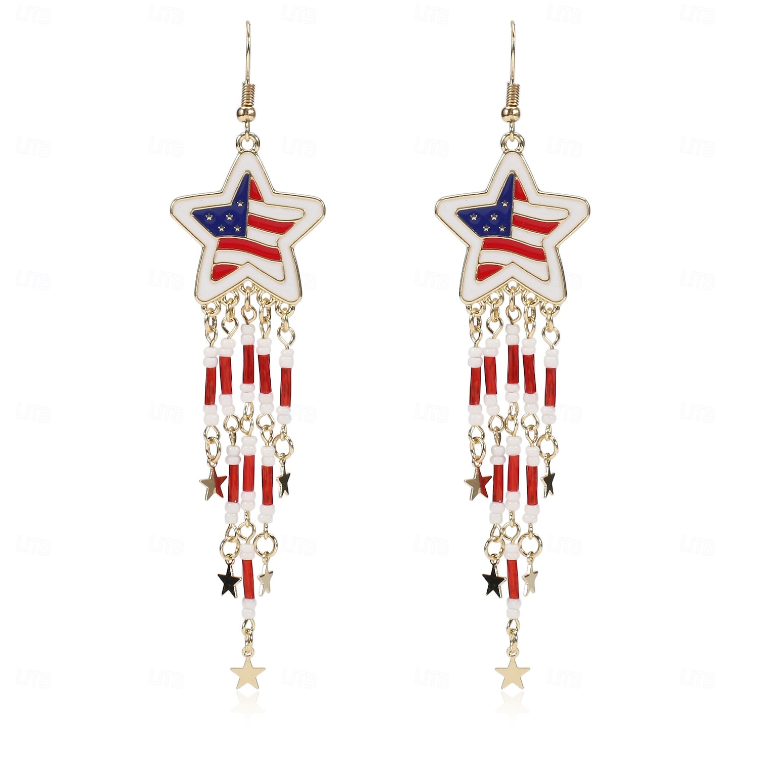 250ή Επέτειος ΗΠΑ Σκουλαρίκια Αστείος Ενηλίκων Γυναικεία Ημέρα ανεξαρτησίας 4η Ιουλίου Πάρτι Επίδοση Ντύνομαι 2026 - $12.49 –P3