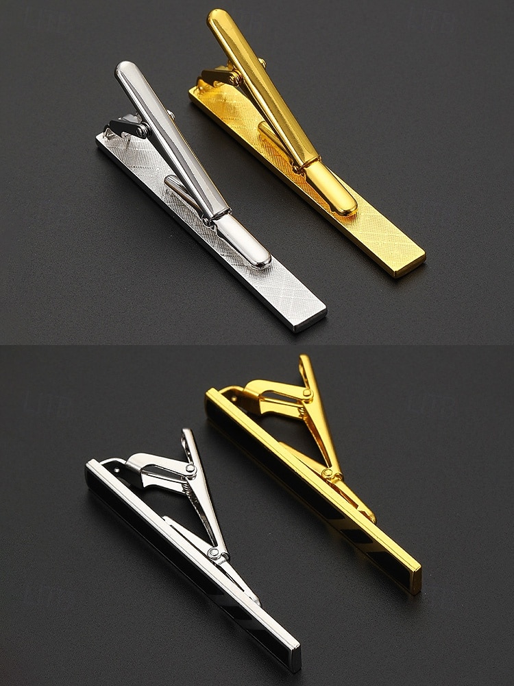 Fermacravatta in lega da uomo, vari colori, design elegante per matrimoni e spostamenti di lavoro, accessorio elegante e durevole del 2026 a $7.99 –P6