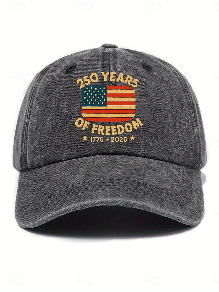 Mujer Sombrero Sombrero del 250 aniversario de Estados Unidos Gorra de Béisbol Sombrero para el sol Gorra gráfica Protección Solar Resistente al Viento Transpirable Diario Exterior Fin de semana 2026 - $8.49 –P1