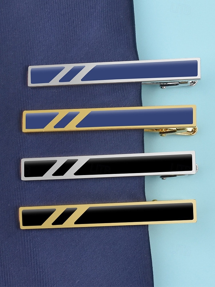 Fermacravatta in lega da uomo, vari colori, design elegante per matrimoni e spostamenti di lavoro, accessorio elegante e durevole del 2026 a $7.99 –P4