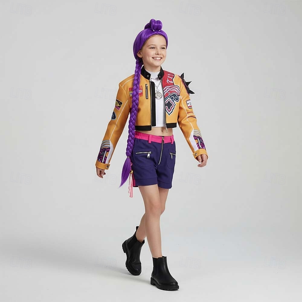 مستوحى من الكيبوب مستوحى من المعبود الكوري نجم البوب زي تأثيري تأثيري الباروكات زي تأثيري for للفتيات للأطفال عيد الرعب عيد الأطفال حفلة تنكرية 2026 - $46.99 –P4