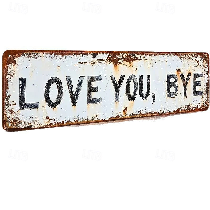 2026年 愛してる、バイバイ - ヴィンテージメタルウォールサイン、愛してるバイバイメタルサイン、レトロなグリーンスタイルのメタルウォールプラーク装飾、廊下 &ドアの装飾、家、キッチン、バー用の農家風の壁アート  コレクション – $16.99 –P8