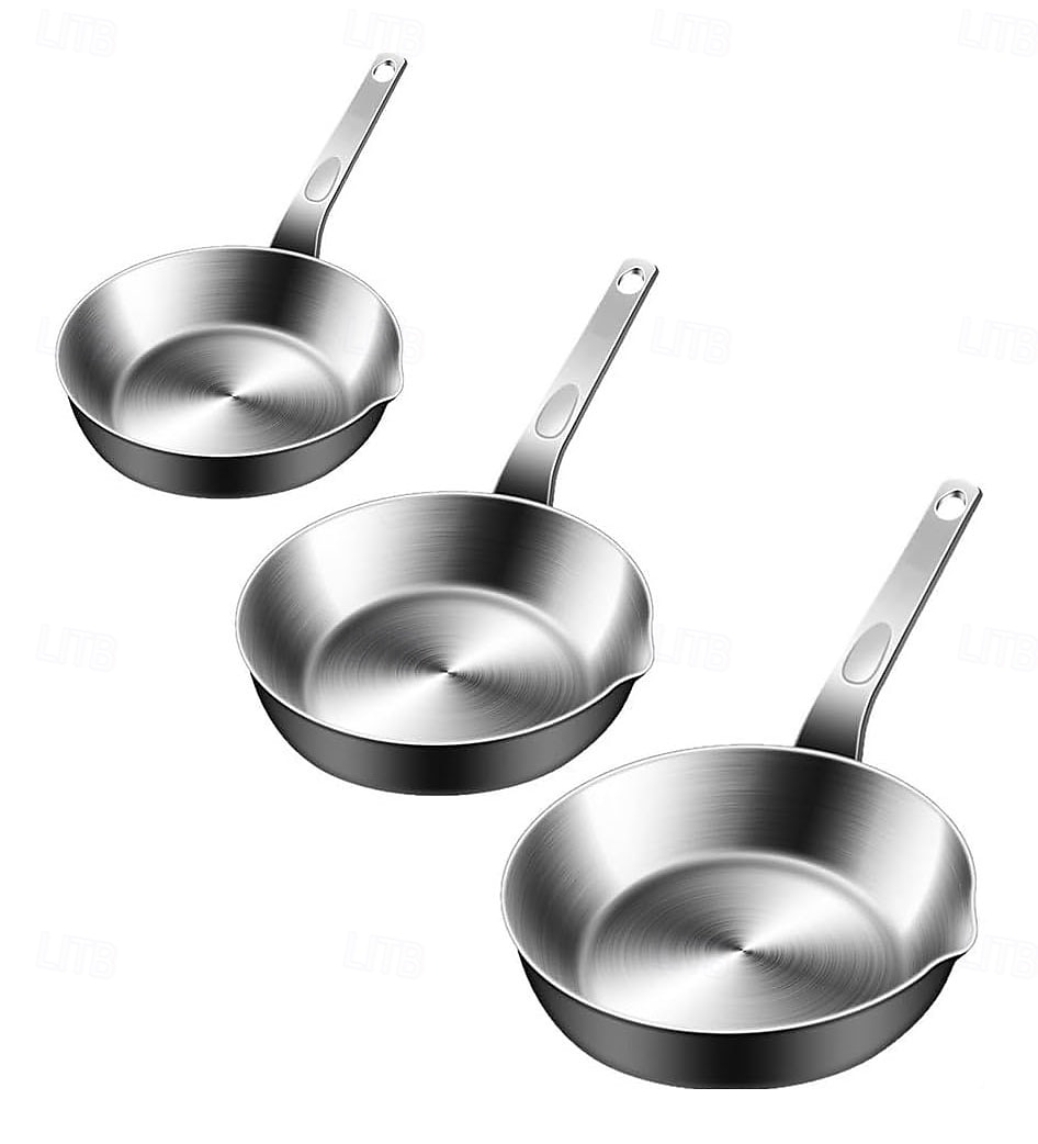 316 Stainless Steel Mini Egg Pan with Pour Spout, Small Omelet Skillet for Butter and Sauces, Compatible with Gas and Induction Stoves, Hand Wash Only 2026 - $27.99 –P5