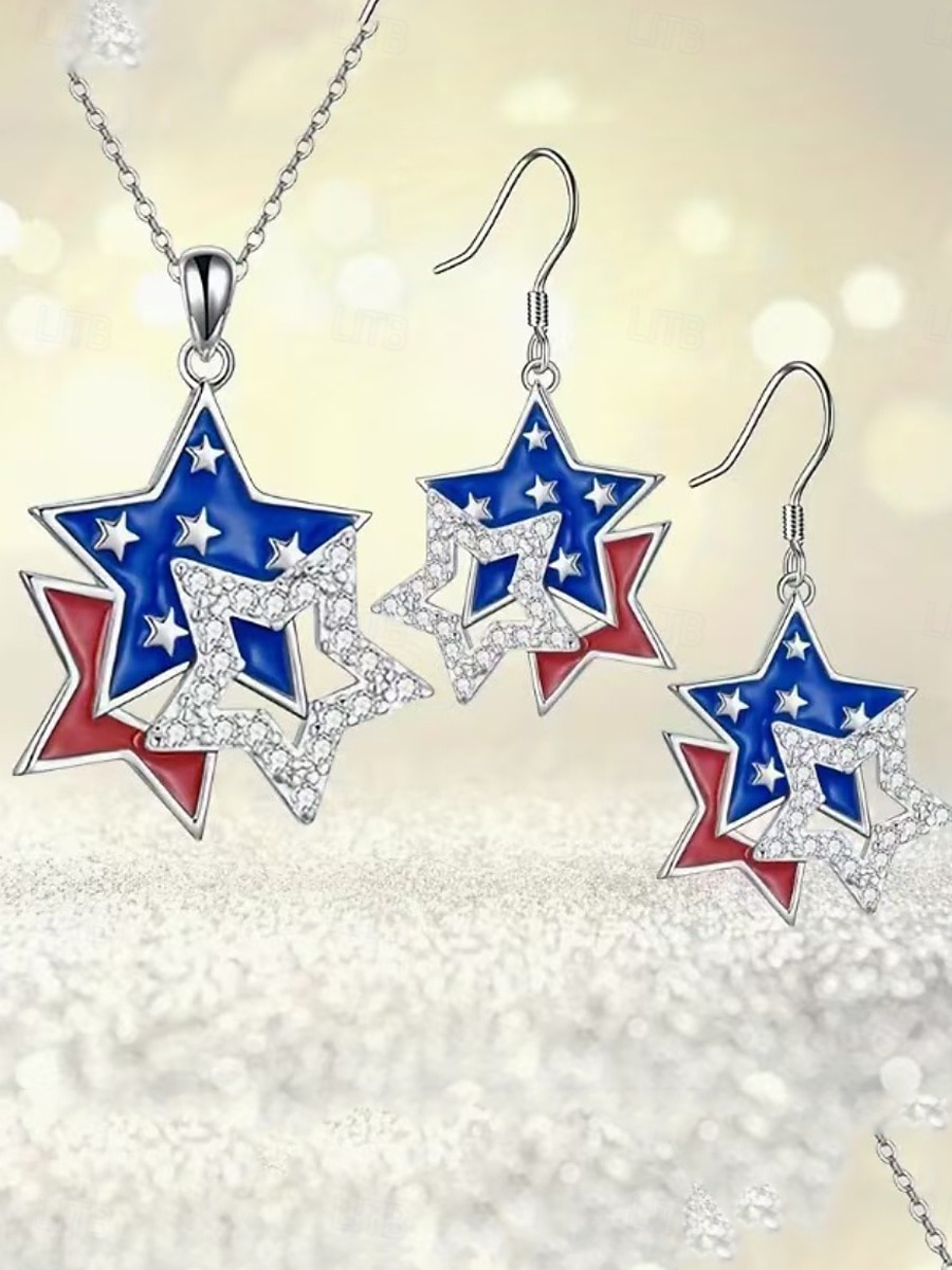 Juego de Joyas For Mujer Diario Regalo Festival Legierung Clásico Geométrico 2026 - $11.49 –P1