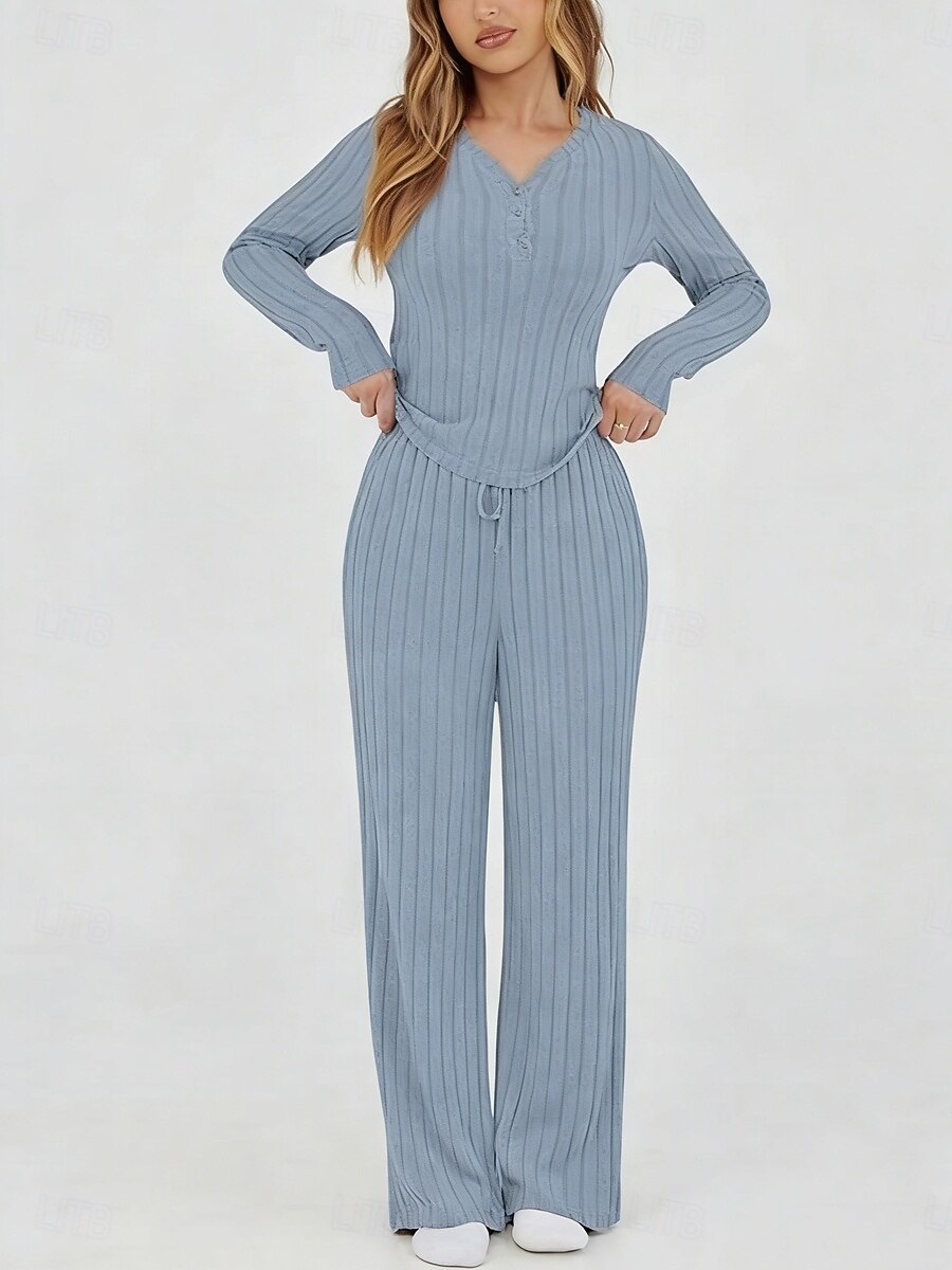 Mujer Conjuntos de dos piezas Conjuntos de pantalones Bolero Manga Larga Escote en Pico Color sólido Elegante Moda Ropa de calle Casual Diario Exterior Negro Vino Morado Primavera Ajuste regular 2026 - $31.99 –P18