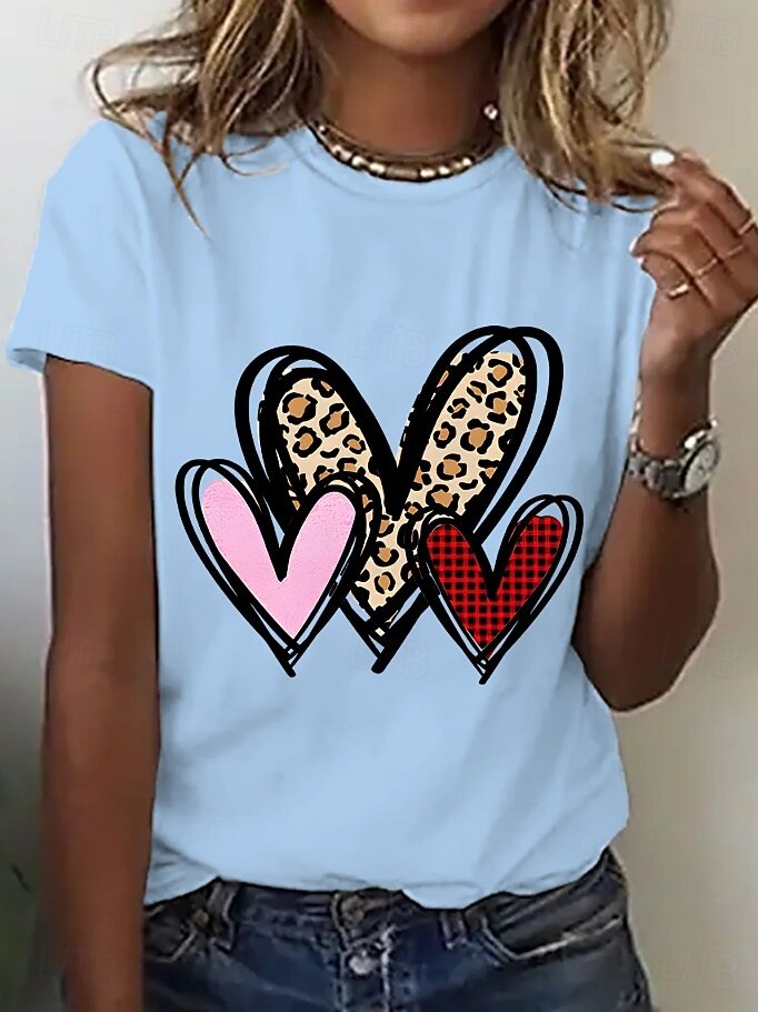 T-shirt Col Rond Manches Courtes Motif Cœur Papillons Coton T-shirt Enfant Ybing Motif Cœur Et Papillons - Coton Multicolore - Manches Courtes - Col Rond Vêtement Fille Garçon Tendance T-shirt Col Rond Manches Courtes Motif Cœur Papillons Coton T-shirt Enfant Ybing Motif Cœur Et Papillons - Coton Multicolore - Manches Courtes - Col Rond Vêtement Fille Garçon Tendance