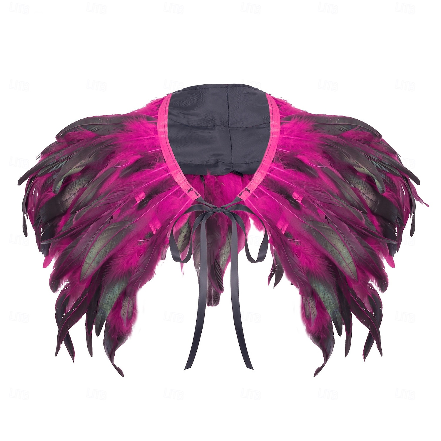 Acessórios de Carnaval 2026 Rio Carnival Samba Xale de Plumas Vermelhas para Mulheres com Laço de Fita Brasil Fantasia de Performance Festival de 2026 por $19.99 –P8