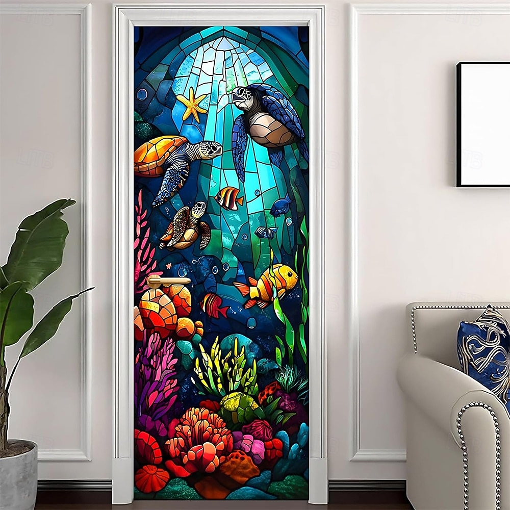 Underwater World Aquarium Door Banner Colorful Ocean Fish Coral Reef Wall Hanging Decoration Home Porch Decor 2026 - $17.99 –P12