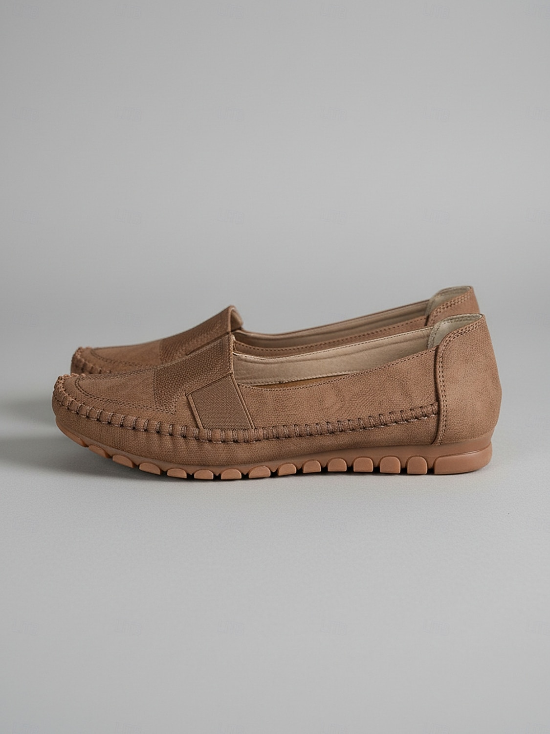 Damskie kawowe slip-on mokasyny - miękkie wygodne płaskie buty do codziennego komfortu spacerów pracy podróży i codziennego noszenia 2026 - $24.99 –P1