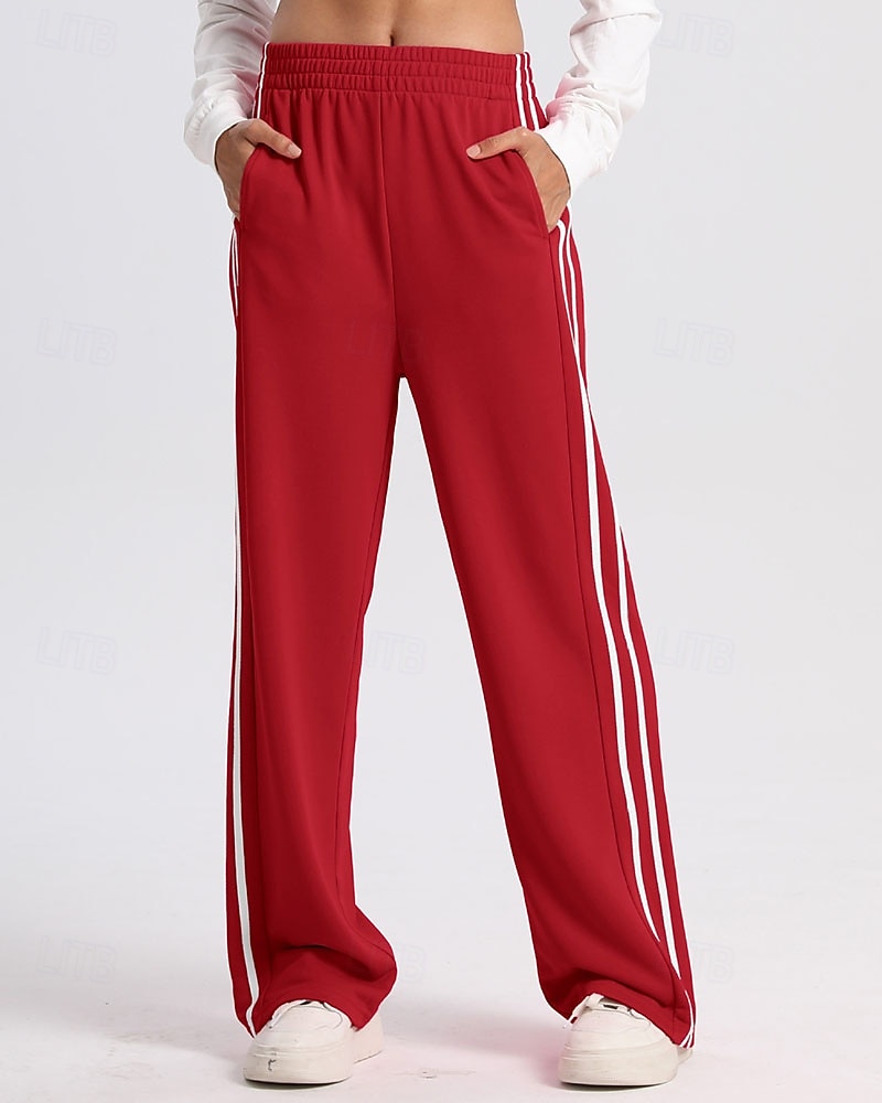 Mulheres Calças de corrida casuais Calças Palazzo Casuais Calças esportivas Patchwork Bolsos Cintura elástica Vestuário de atletismo Casual Diário Ao ar livre Verão Primavera Outono Proteção Solar de 2026 por $27.99 –P1