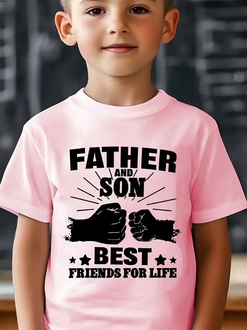 2026年 男の子 3D グラフィック レタード Tシャツ Ｔシャツ 半袖 3Dプリント 夏 春 スポーツ ファッション ストリートファッション 子供 4〜12年 クルーネック カジュアル 日常 アウトドア レギュラー  コレクション – $12.99 –P3