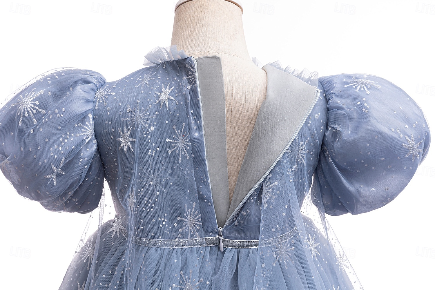Buchwoche 2026, Mädchenkleid, einfarbig, Kurzarm, lässig, festlich, modisch, süß, Polyester, Sommer, ab 4 Jahren, hellgrau 2026 - $58.99 –P12