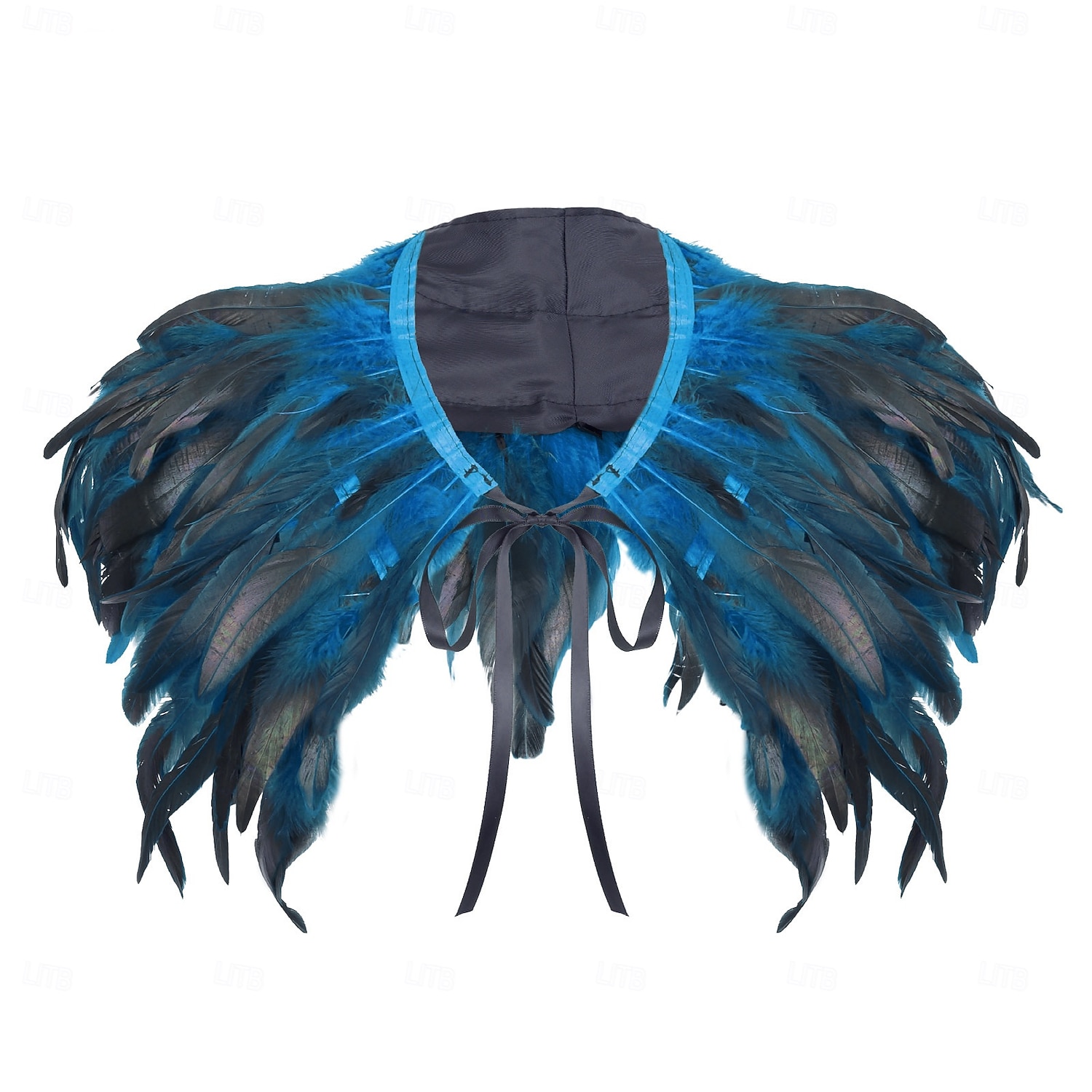 Acessórios de Carnaval 2026 Rio Carnival Samba Xale de Plumas Vermelhas para Mulheres com Laço de Fita Brasil Fantasia de Performance Festival de 2026 por $19.99 –P4