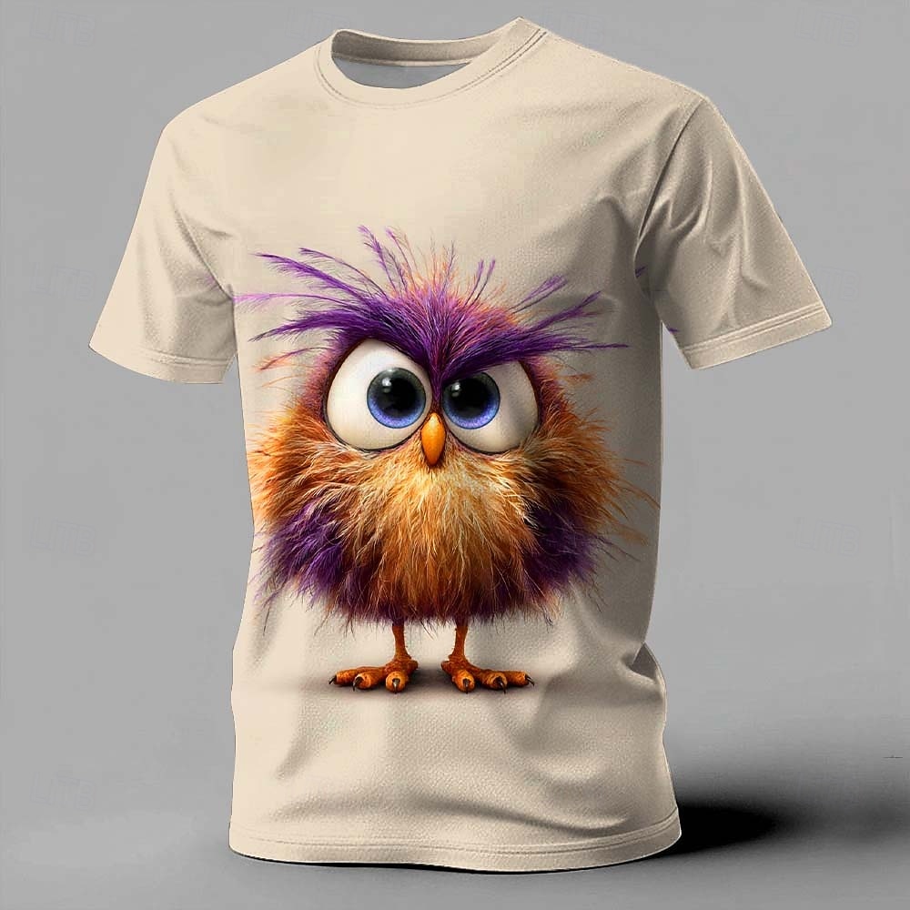 Per uomo Animale Pulcino Divertente Maglietta Manica Corta maglietta Stampa 3D Girocollo Camicia Esagerato Designer Feste Ferie Giallo Rosa Cachi Estate Primavera Abbigliamento S M L XL XXL XXXL del 2026 a $21.99 –P1