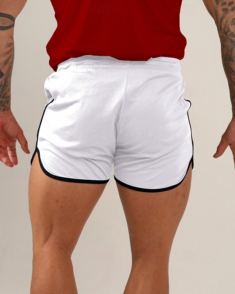 Homens Shorts de Corrida Calções atléticos Shorts de Academia Com Cordão Bolsos Cintura elástica Calção Casual Ao ar livre Férias Verão Secagem Rápida Leve Macio Treino de Ginástica Treinamento Ativo de 2026 por $17.99 –P5
