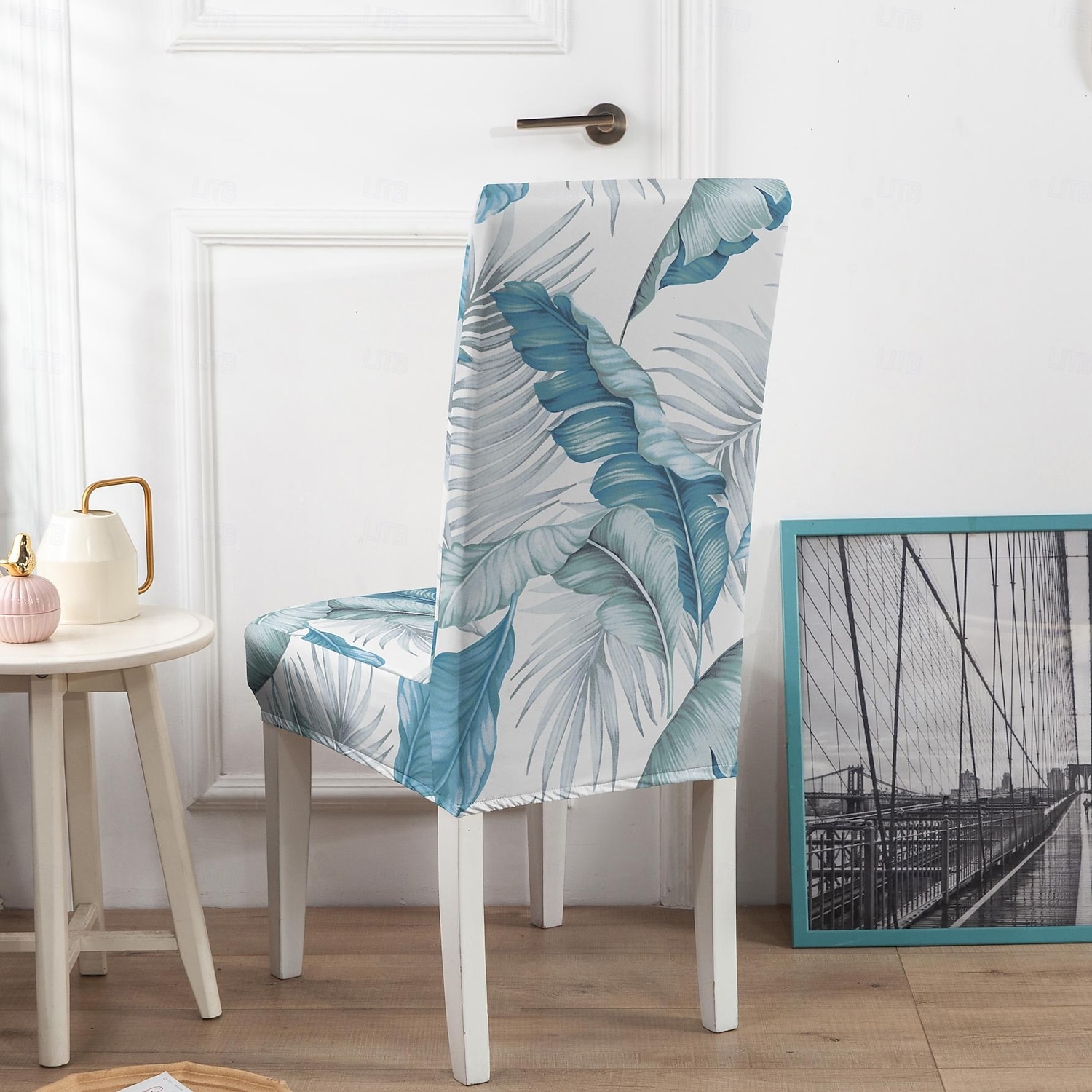 Coprisedile e coprisedile per sedia da pranzo e sgabello resistenti all'acqua, coprisedili in poliestere con stampa geometrica, elasticizzati e lavabili, per cucina, sala da pranzo e casa del 2026 a $15.99 –P6