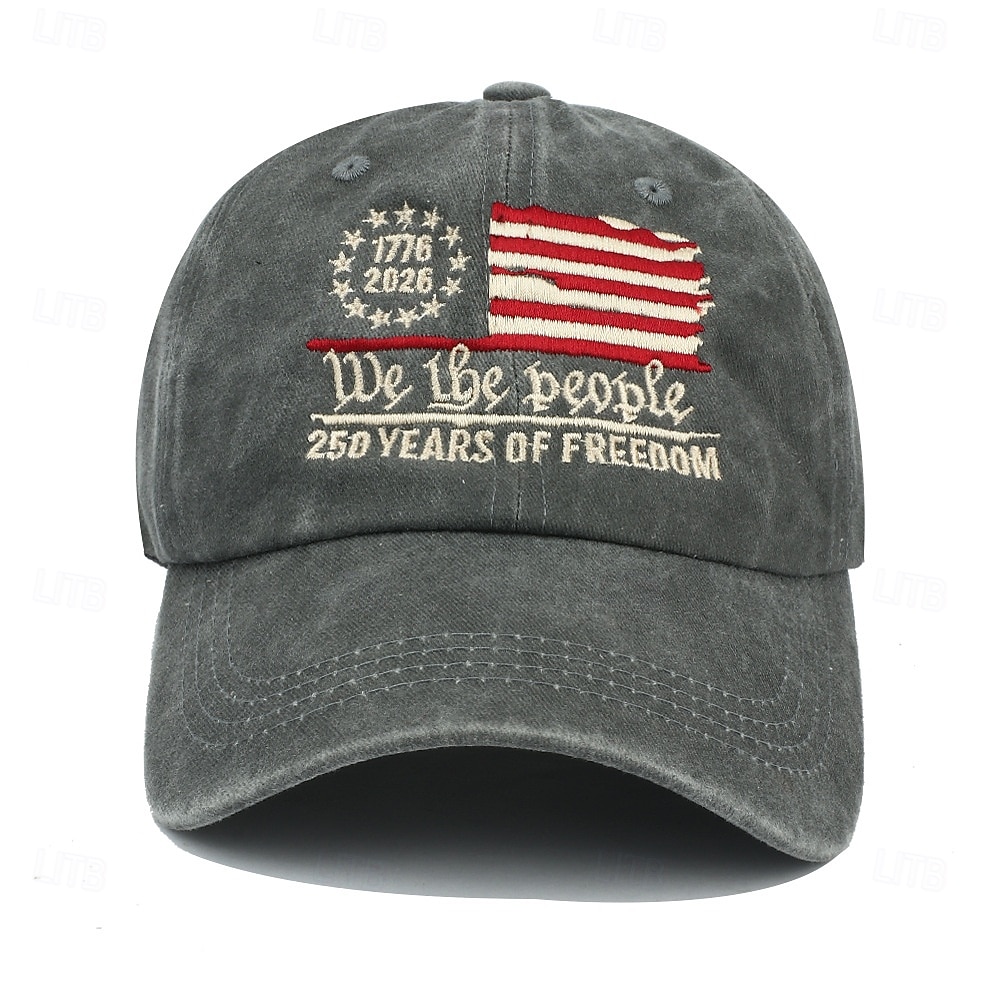 Casquette de Baseball Drapeau Américain Rétro Vintage Patrimoine Patriotique 1776-2026 pour Unisexe Adulte Impression 3D  pour Jour de l'Indépendance / 4 Juillet 4 Juillet Extérieur Décontract de 2026 ? $20.99 –P1
