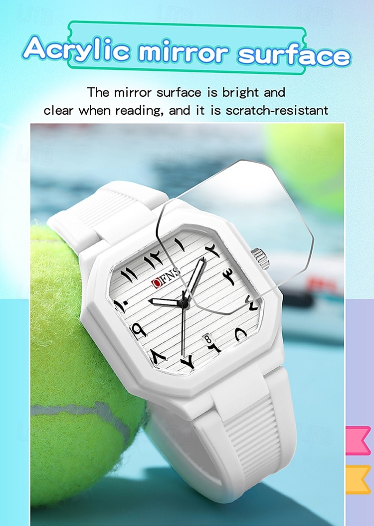 Мужчины Кварцевые Крупный циферблат Мода Наручные часы Светящийся Дайвинг Календарь Силикагель Часы 2026 - $27.99 –P9