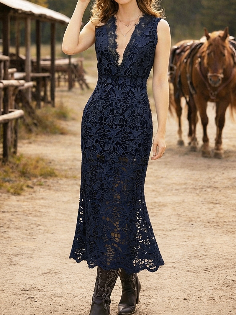 formal black boho dress Wrap Boho Dress / Black