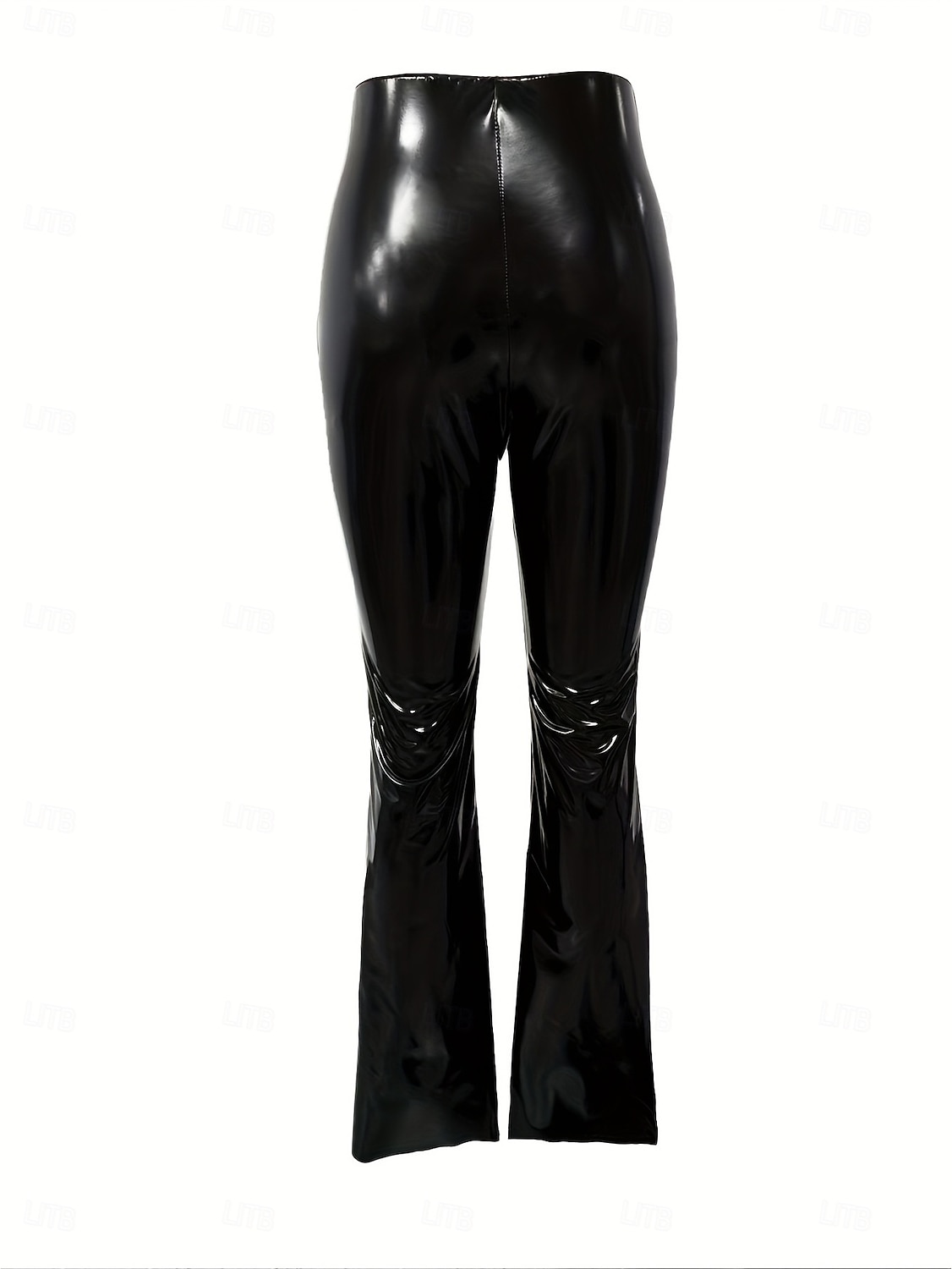 Pants Bell Bottoms Pants Flared Trousers Glossy Finish Women's High Waisted Wet Look Patent Leather Look Solid Color Costume for Casual Club Dance Recital Carnival Adults' 2026 - $35.99 –P2
