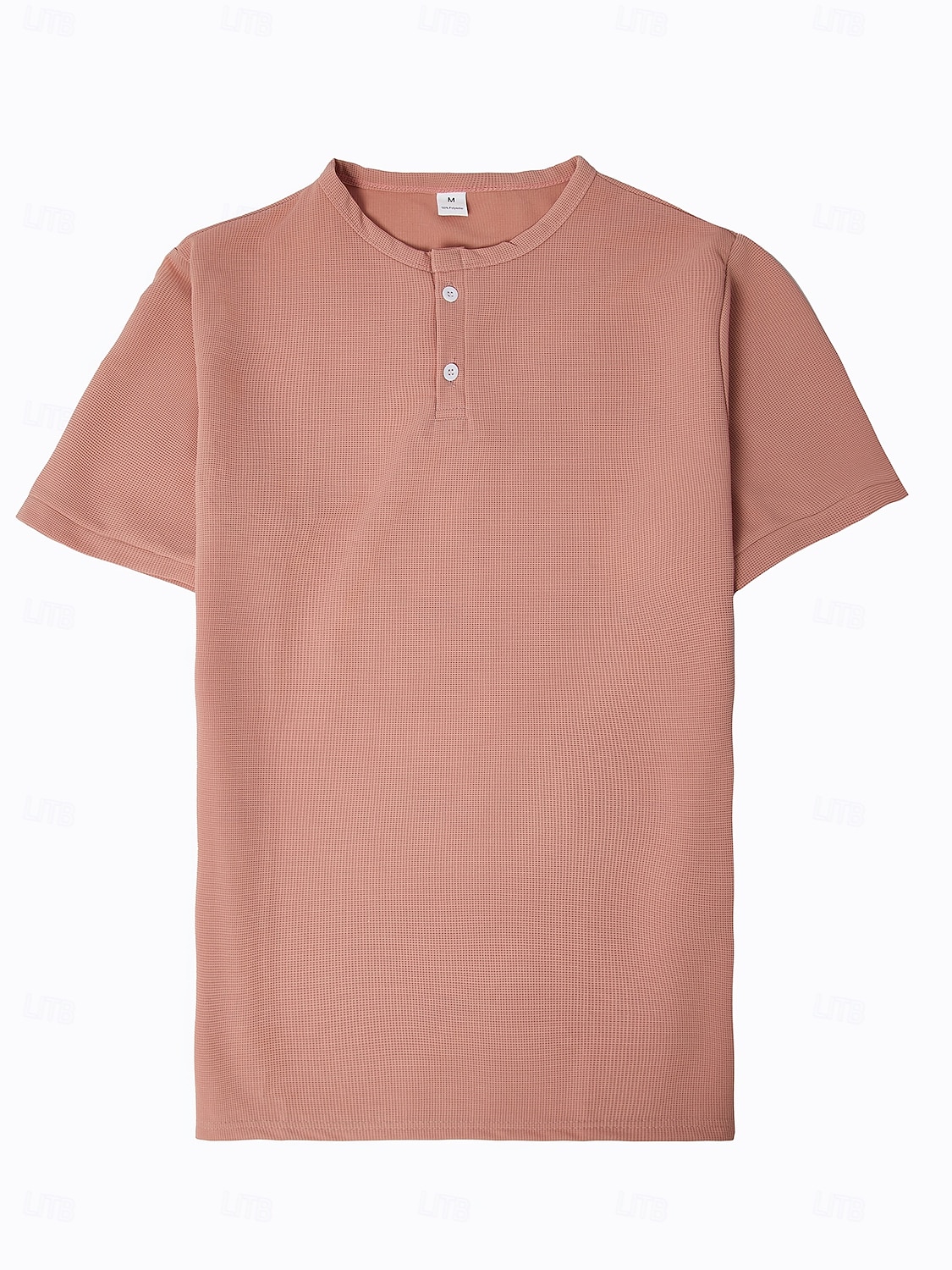 Bărbați Cămașă Henley Waffle Tee Top Manșon scurt Henley Vară Culoare solidă Modă Designer Comfortabil Nasturi Simplu Casual Zilnic În aer liber Negru Roz Alb Top tricou pentru bărbați 2026 - $18.99 –P3