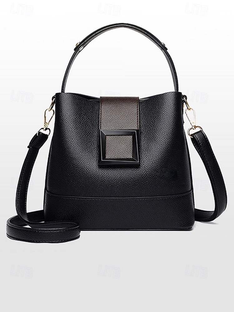 2026年 女性用フェイクレザーバケットバッグ - 多用途のショルダーバッグとクロスボディスタイル、複数の色、カジュアルからセミフォーマルまで使えるトレンディで丈夫なバッグ  コレクション – $29.99 –P7