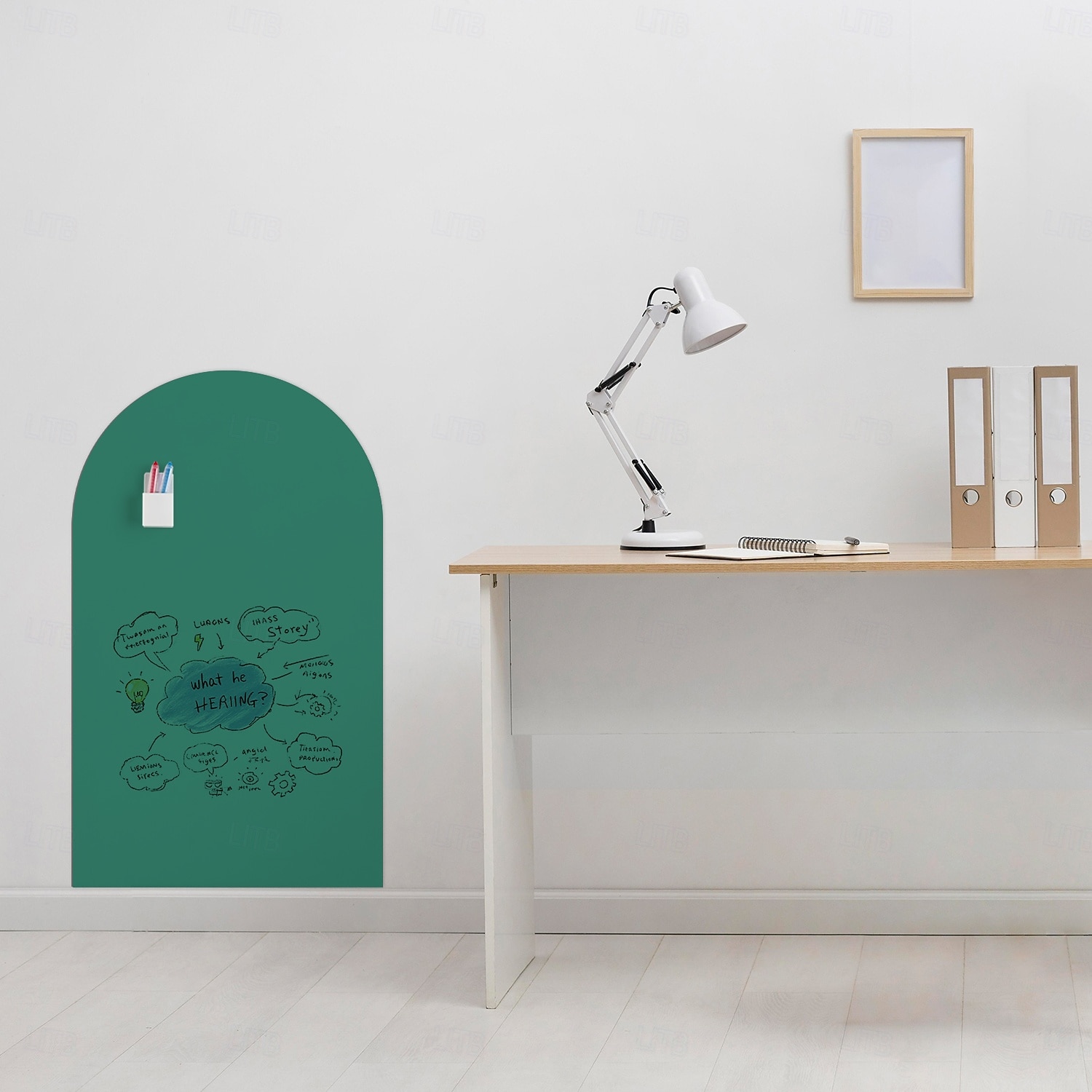 Geométrico Adhesivos de Pared Sala de estudio / Sala de niños y jardín de infantes, Removible / Pre-pegar Vinilo Decoración hogareña Tatuajes de pared 1 PC 2026 - $28.99 –P1