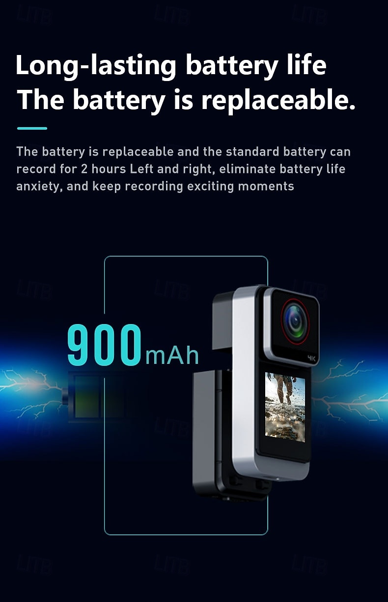 Экшн-камера 4K (с поддержкой Wi-Fi), спортивная видеокамера, видеорегистратор для велосипеда, нагрудная камера, головная камера и камера для дайвинга. 2026 - $103.99 –P5