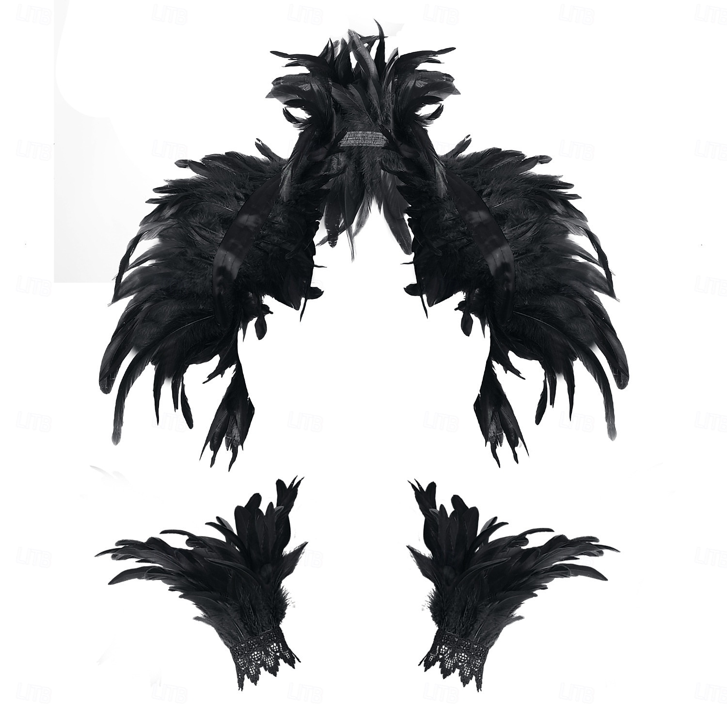 Καρναβάλι 2026 Ρίο Καρναβάλι Σαμπά Αξεσουάρ 3Τμχ Γυναικείου Τυρκουάζ Φτερού Κοστούμι Σετ Φτερωτό Σακίδιο Πλάτης  Δαντελένια Περιβραχιόνια Κοστούμι Επίδειξης Φεστιβάλ Βραζιλίας 2026 - $16.49 –P13