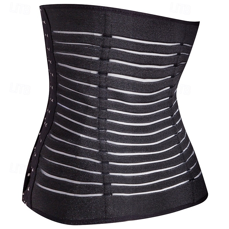 Women's Shapewear Waist Trainer Casual Pure Color Elastic Waist Daily Sleeveless Black Beige Summer Spring Fall Winter Slim 2026 - $14.99 –P2
