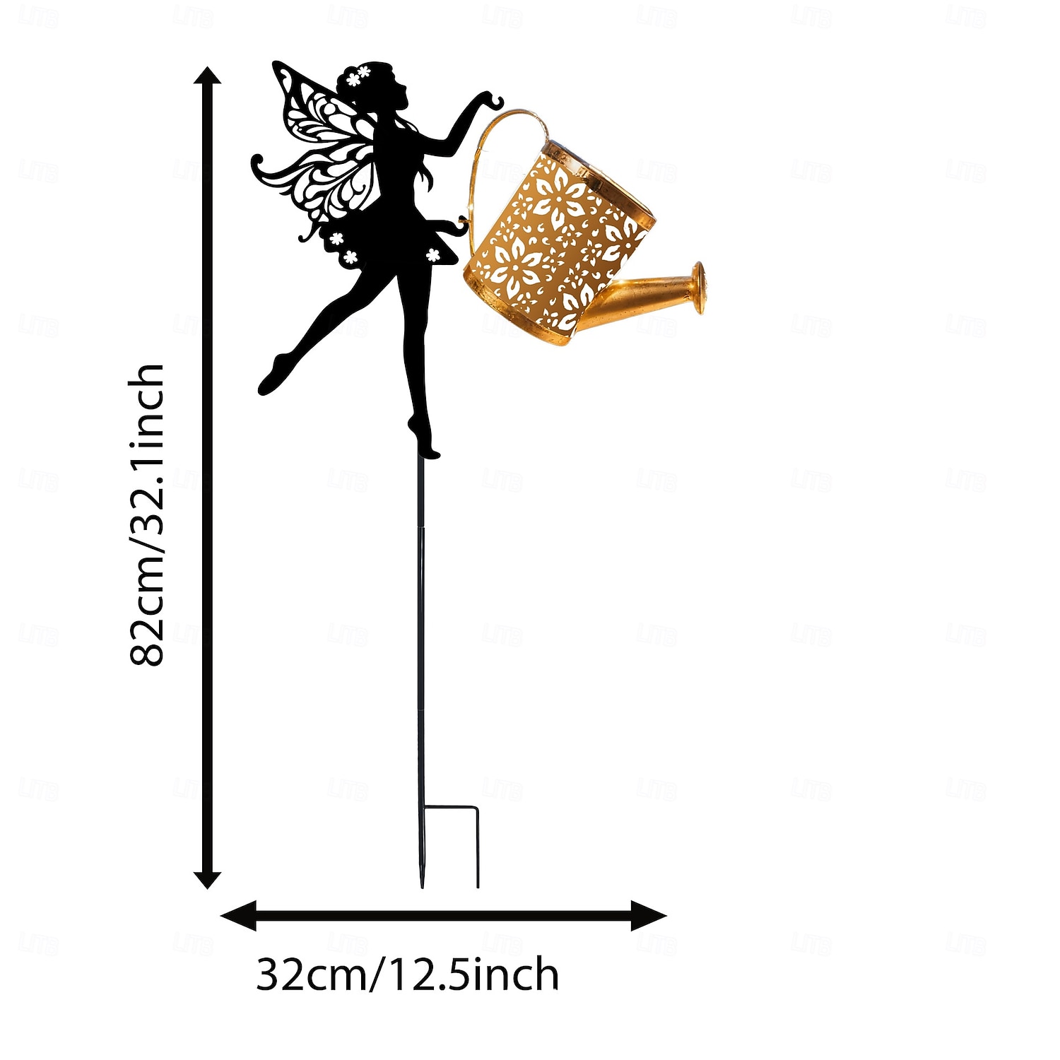 1 ks venkovní solární světlo do konve s vílou, vodotěsné IP44, dekorace na zahradní cestu, trávník, osvětlení farmářské krajiny, venkovní dekorativní akcentové světlo pro zahradu a cestu 2026 - $20.99 –P5
