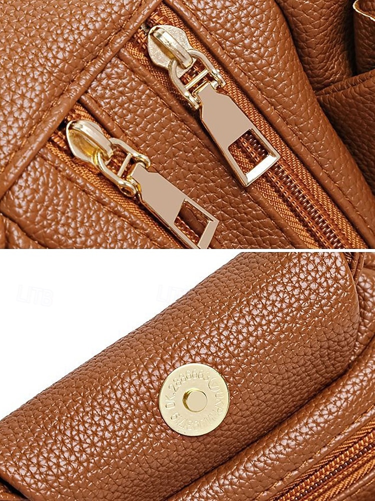 borsa da donna in similpelle – vari colori, elegante manico rotondo, resistente e spaziosa – perfetta per outfit casual di tutti i giorni e da sera del 2026 a $11.99 –P12