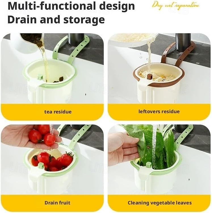 konyhai mosogató szűrőkosár, függő konyhai mosogató szűrőkosár présürítéssel &öntisztító kialakítás, állítható műanyag sarokmosogatók, ételfogó prés, automatikus ürítő sarokszűrő kosarak 2026 - $10.49 –P8