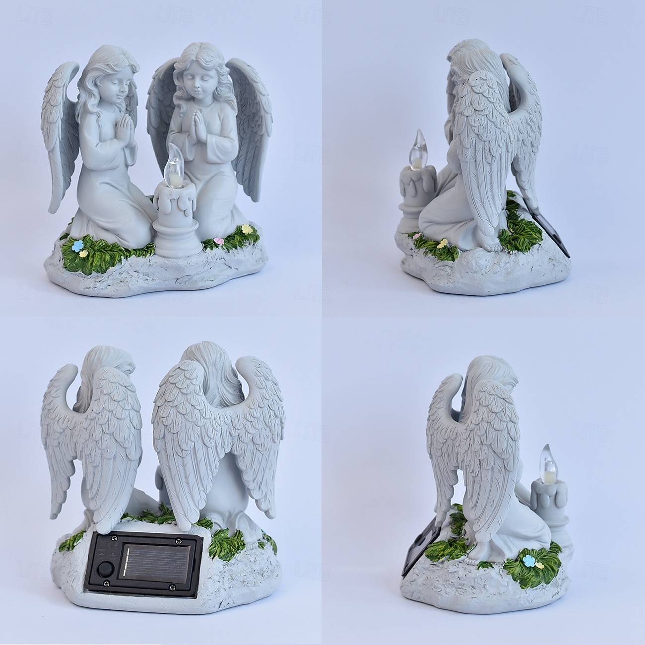 1 db kültéri, napelemes, vízálló, imádkozó angyalfigura gyantás lámpa, kerti udvari ösvény gyepdekoráció, vallási angyalszobor, mezőgazdasági tájvilágítás, kültéri dekoratív kiegészítő lámpa 2026 - $39.99 –P2