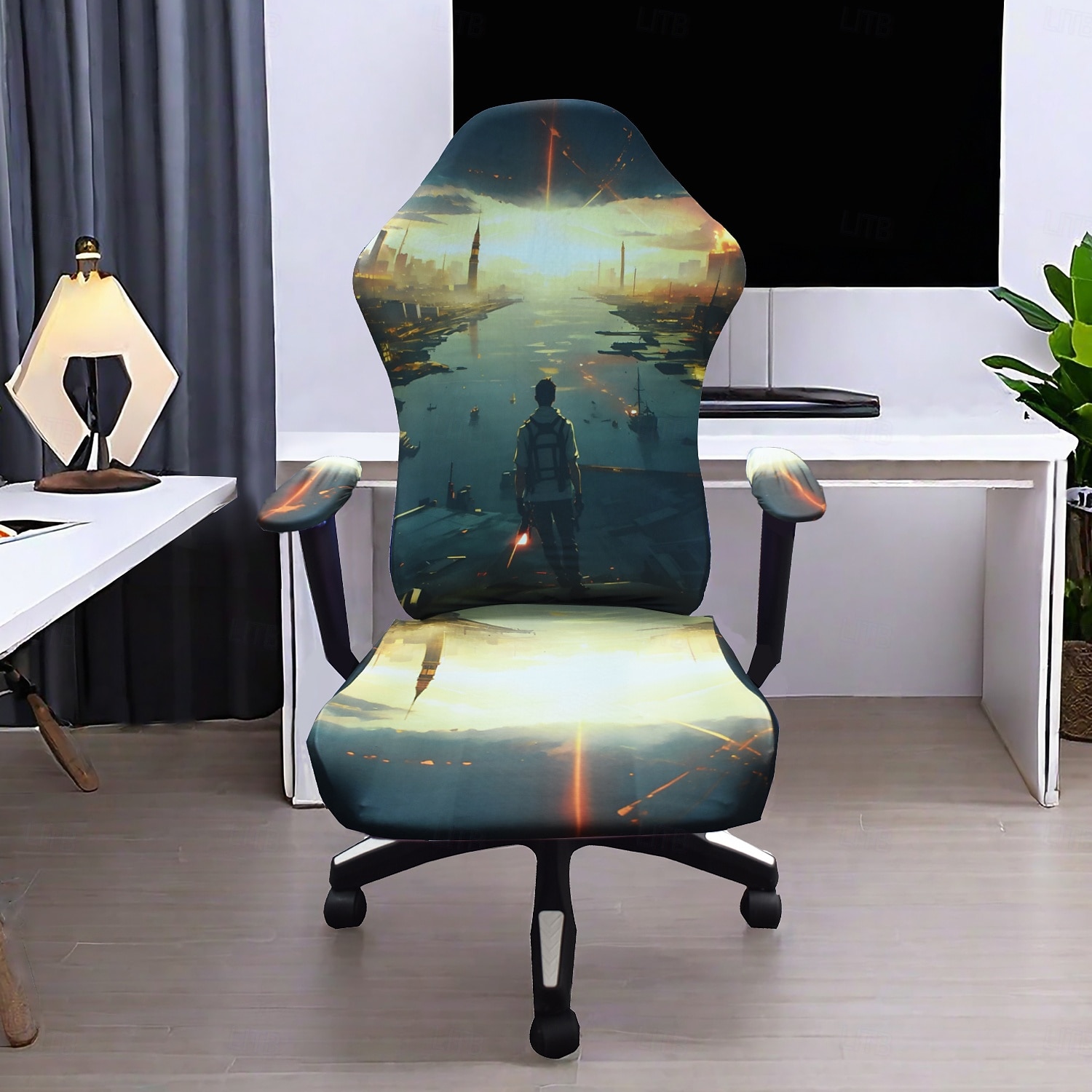 4-teiliger, abnehmbarer Computerstuhlbezug für Gaming-Stühle, einfach zu montieren, Schutzhülle für Bürostühle, Liegestühle und Rennstühle 2026 - $26.99 –P7