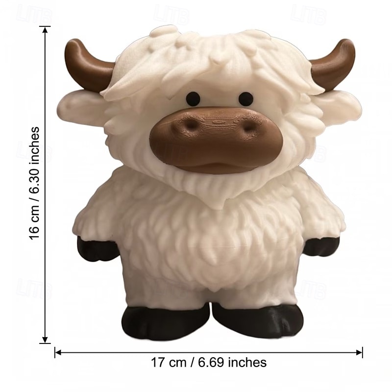 dispenser di sapone a forma di mucca delle Highlands, adorabile bottiglia di sapone per le mani a forma di mucca delle Highlands &Gel doccia, bottiglia con pompa ricaricabile a forma di mucca, stampa del 2026 a $30.99 –P8