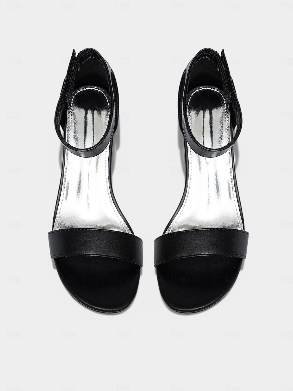 Ivoorwitte sandalen met blokhak voor dames, elegante bruidsmeisjesschoenen met enkelbandje voor bruiloften in luxe hotels. 2026 - $34.99 –P6