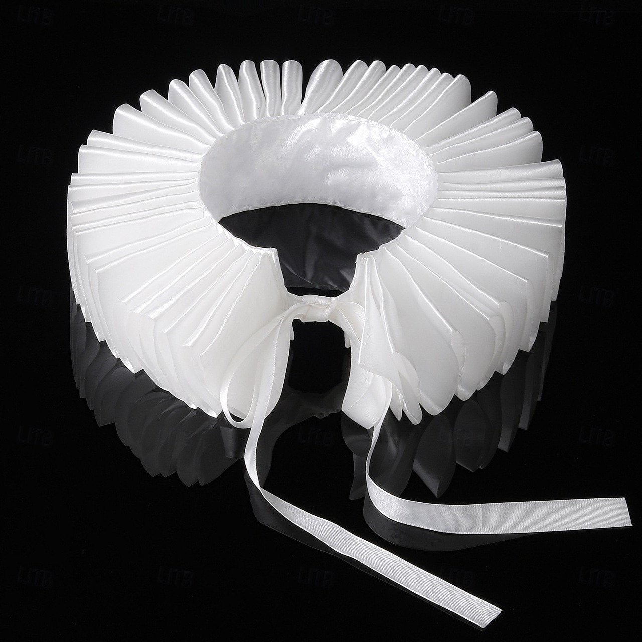 Vintage Rococo Victoriaans Afneembare kraag Rucheskraag  Prinses Prins Heer Vriendelijke vrouw Geplooid Kostuum Uniseks Carnaval Renaissance beurs Volwassenen Meer Accessoires 2026 - $22.99 –P4