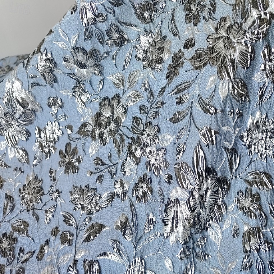 Linea ad A Lunghezza al pavimento Abito da Sera Elegante Senza Maniche Monospalla Matrimonio Formale Tasca Jacquard Shiena scoperta con Fiocco/Fiocchi Pieghe Spacco del 2026 a $154.79 –P7
