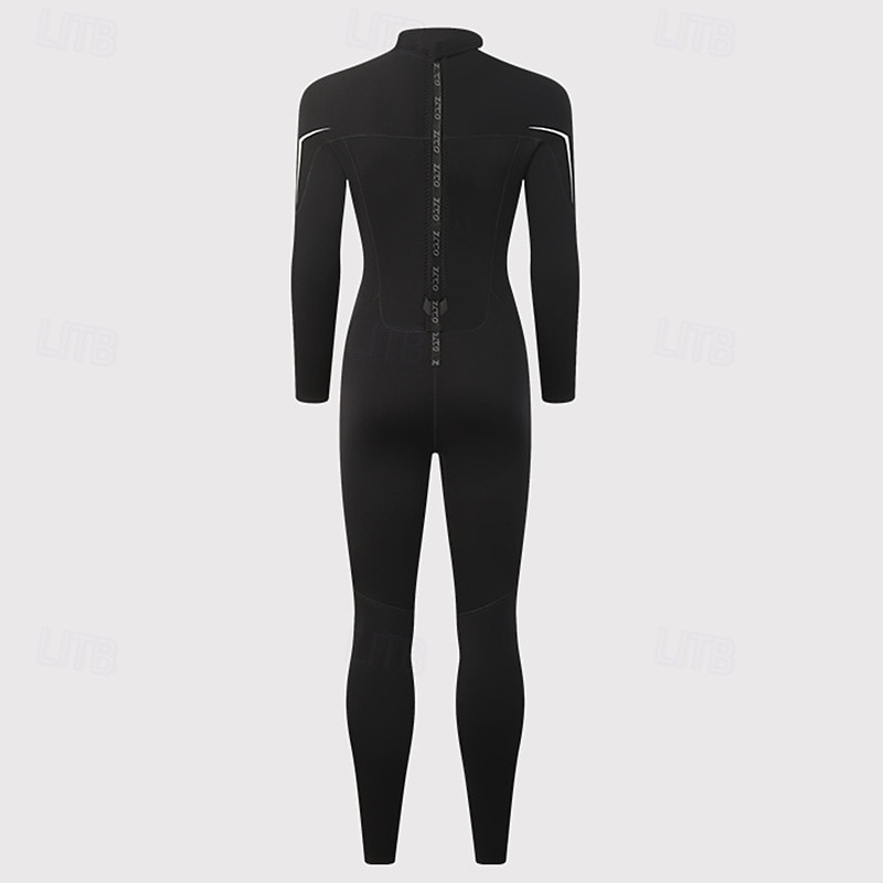 Per donna Muta in neoprene da 3 mm Tuta termica integrale Tinta unita Termico Addensato Protezione UV Manica Lunga Costume da Bagno Costume da bagno Surf Immersione Snorkeling Primavera del 2026 a $115.99 –P7