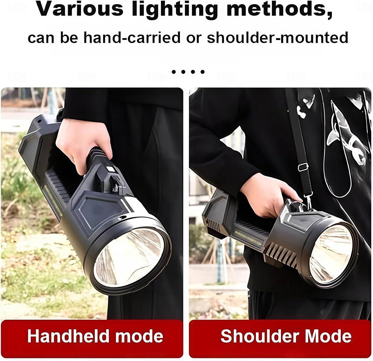 stor ficklampa vattentät spotlights handhållen stor söklampa, repertoar av ficklampor, superljus spotlight ficklampa, superljus utomhussöklampa 2026 - $40.76 –P5